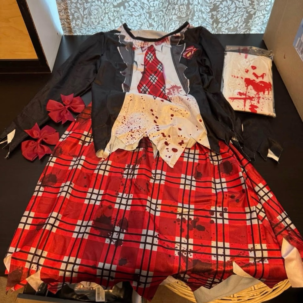 Zombie School Girl Costume - Medium